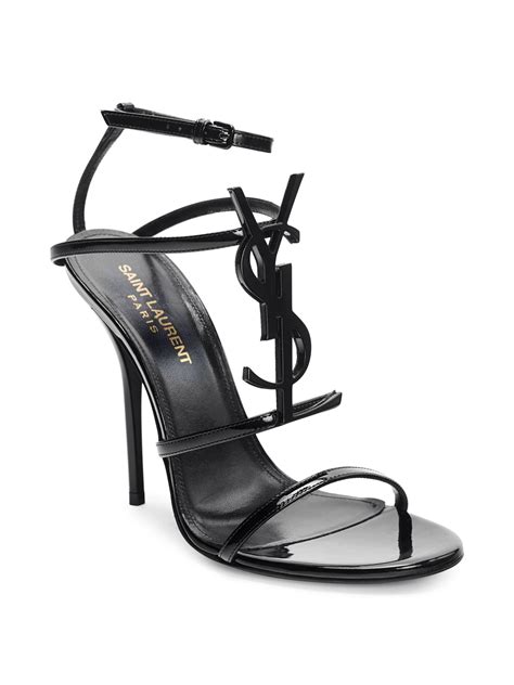 ysl strappy heels|saint laurent cassandra heels.